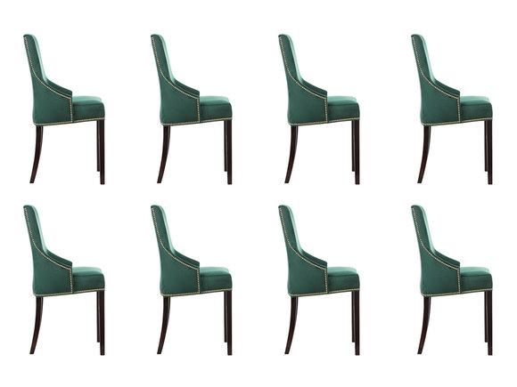 8x Design Polster Sitz Stühle Stuhl Seht Garnitur Sessel Lounge Club Set Karcz