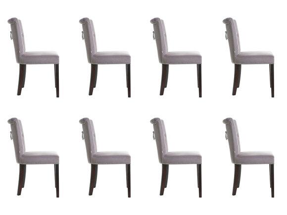 8x Design Polster Sitz Stühle Stuhl Seht Garnitur Sessel Lounge Club Set Largo