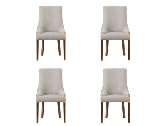4x Designer Polster Stuhl Set Garnitur Stühle Komplett Lehn Sitz Lounge Club