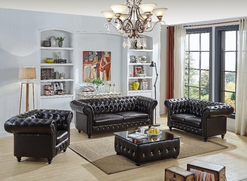 Designer Luxus Edle Chesterfield Couch Sofa Sofas Couchen Garnitur