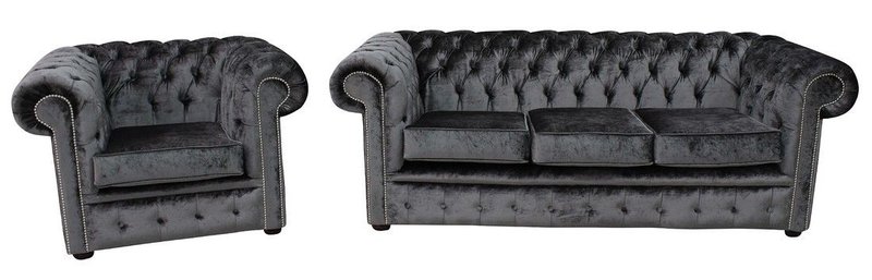 Sofagarnitur Sofa Couch Komplette Luxus Polster Sitz Textil Garnitur