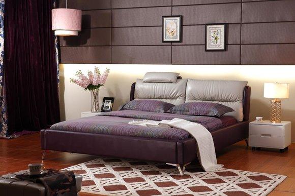 Modernes Luxus Design Bett XXL Betten Stil Hotel Doppel Leder