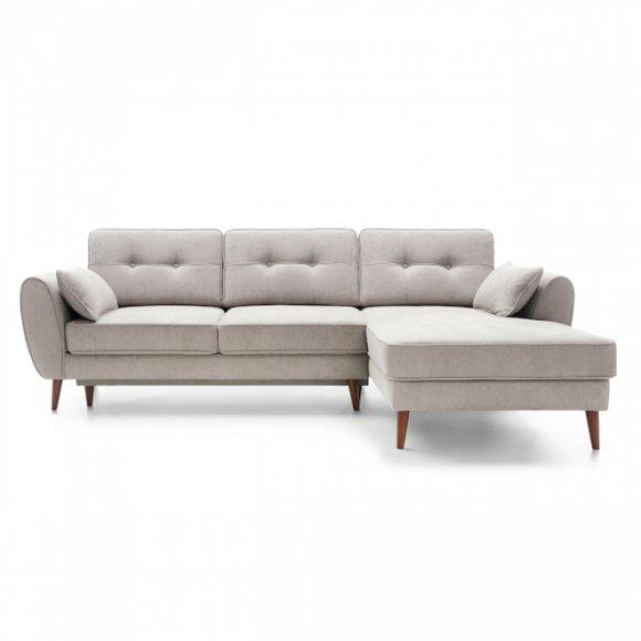 Design Schlafsofa Couch Sofa Polster Wohnzimmer Ecksofa Textl Stoff