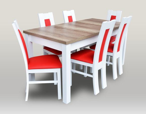 Tische Essgruppe Esszimmer Garnitur Tisch 6 Stühle Stuhl Set Holz Essgarnituren