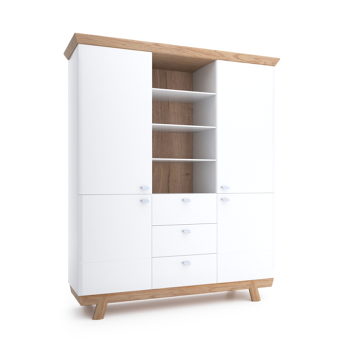 Vitrine Aktenschrank Schrank Vitrinen Büro Wohnzimmer Hochschrank Regal