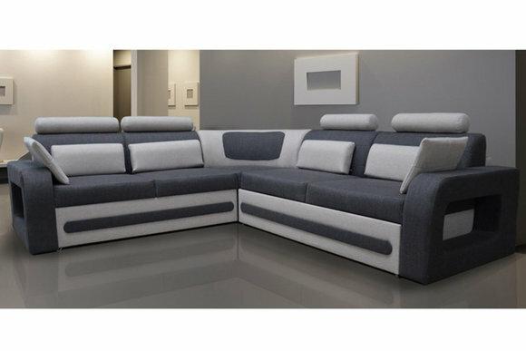 Design Sofa Ecksofa Schlafsofa Bettfunktion Couch Leder Polster Textil Sofas