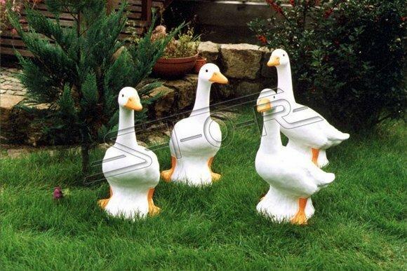 Garten Dekoration Ente Statue Skulptur Figuren Skulpturen Designer Figur