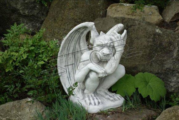 Figur Skulptur Drachen Kind Garten Skulpturen Figuren Statuen Statue