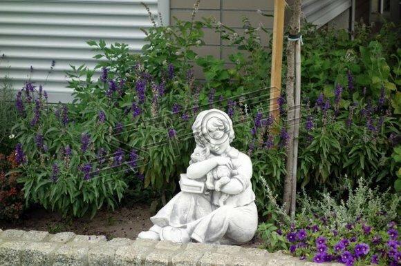44cm Deko Skulptur Design Figur Statue Garten Figuren Statuen Skulpturen