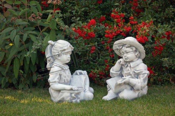 Junge 44cm Figur Statue Figuren Skulptur Statuen Garten Dekoration S101146