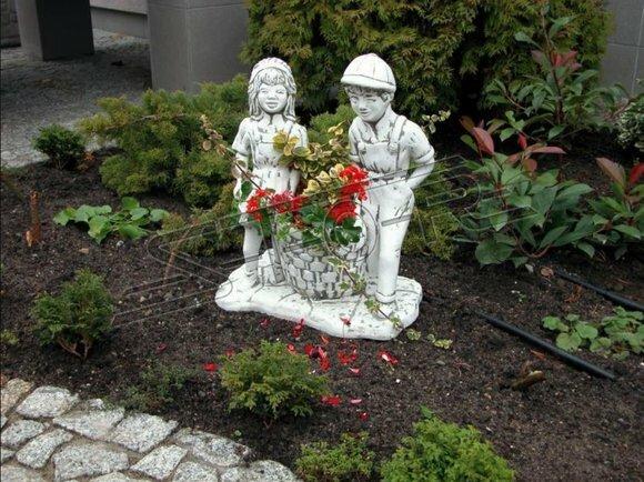Blumenkübel Pflanz Kübel Dekoration Figur Blumentöpfe Garten Vasen 330