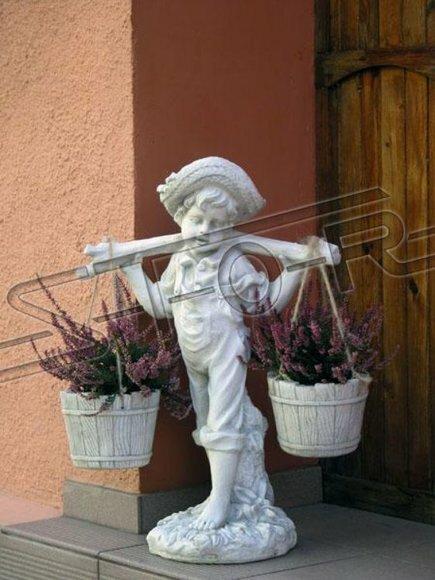 Figur Blumenkübel Pflanz Kübel Dekoration Figur Blumentöpfe Garten Vasen