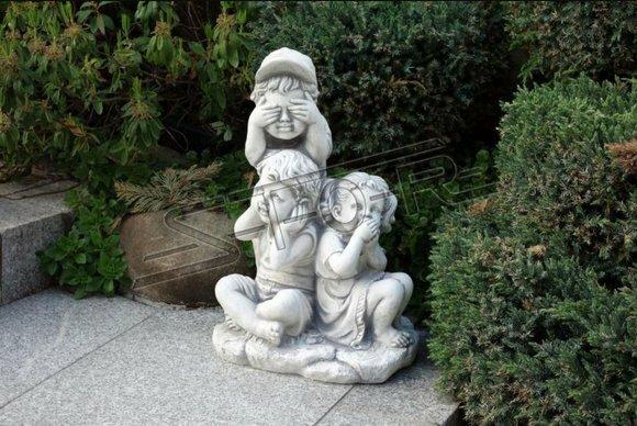 Figur Skulptur Spielende Kinder Garten Skulpturen Figuren Statuen Statue