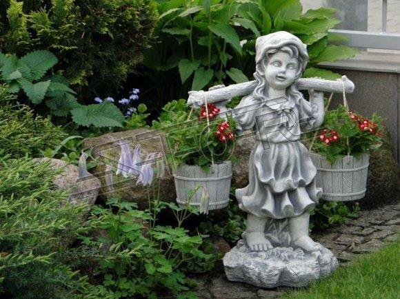 Figur Blumenkübel Pflanz Kübel Dekoration Figur Blumentöpfe Garten