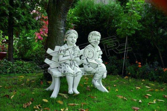 Junge Sitzende Figur Statue Figuren Skulptur Statuen Garten Dekoration