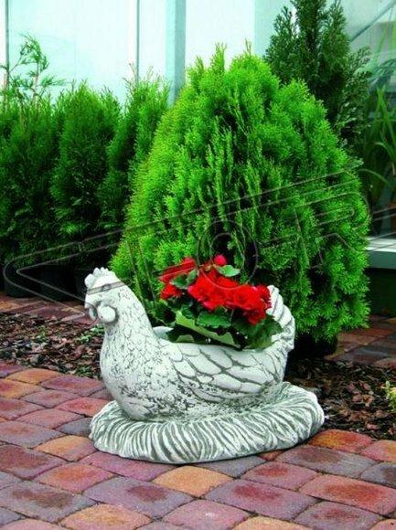 Figur Blumenkübel Pflanz Kübel Dekoration Figur Blumentöpfe Garten Vasen