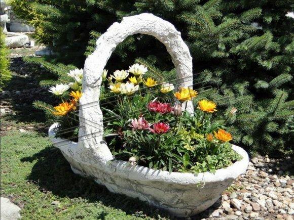 Blumenkübel Pflanz Kübel Dekoration Figur Blumentöpfe Garten Vasen 265