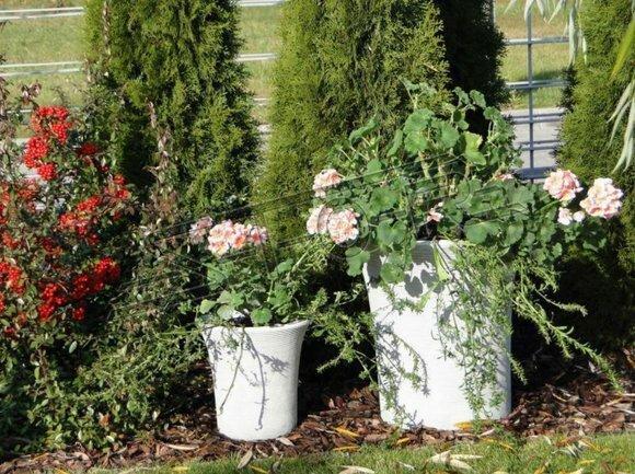 Blumenkübel Pflanz Kübel Dekoration Figur Blumentöpfe Garten Vasen