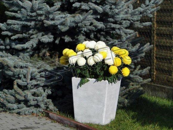Blumenkübel Pflanz Kübel Dekoration Figur Blumentöpfe Garten Vasen