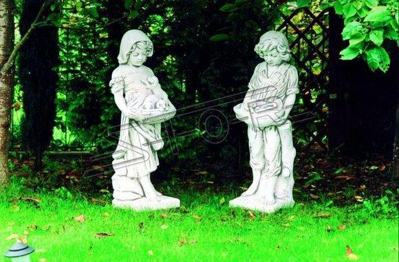 120cm Mädchen Figur Statue Figuren Skulptur Statuen Garten Dekoration