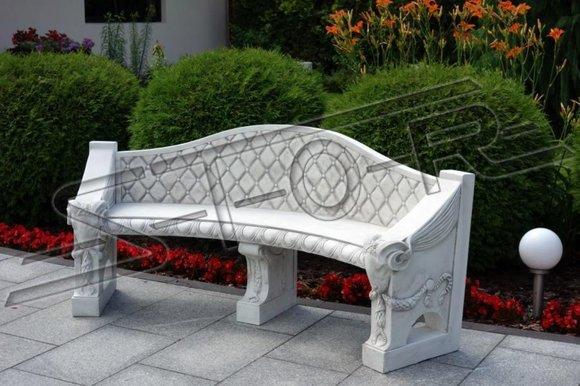 Antik Stil Bank Bänke Stein Garten Terrassen Möbel XXL Outdoor Bench