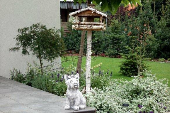 Garten Dekoration Hund Terrasse Stein Figuren Figur Daisy Statue Skulptur