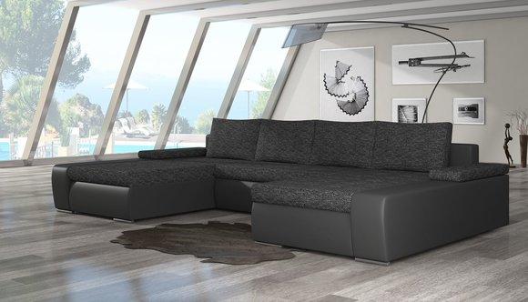 XXL Big Schlafsofa Relax Wohnzimmer Ecksofa Garnitur Polster Couch Eckgarnitur