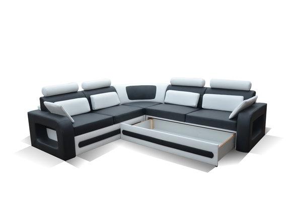 Schlafsofa Sofa Polster Wohnzimmer Ecksofa Textl Sitz Garnitur Funktions