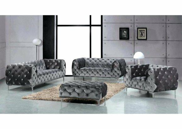 Designer Luxus Wohnlandschaft Chesterfield Polster Sofa Sitz Couch