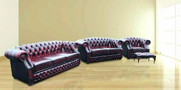 Oxford Edle Designer Ledersofa Chesterfield Couch Sofagarnitur
