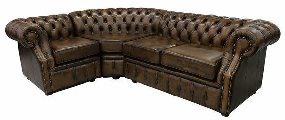 Ecksofa Chesterfield Polster Couchen Sitz Polster Garnituren Antik