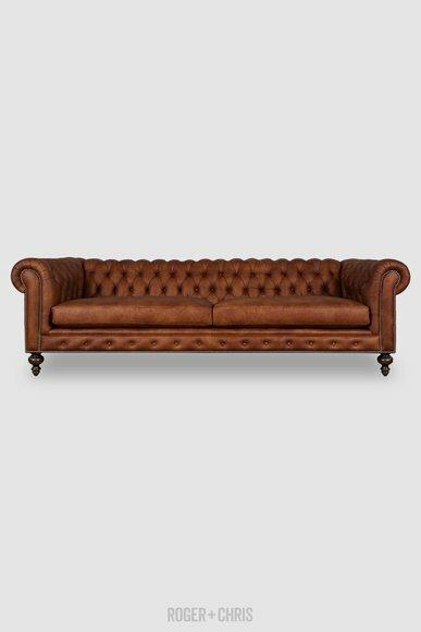 Chesterfield 4 Sitzer Polster Couch Antik Stil Textil Stoff Sofa Couchen Leder