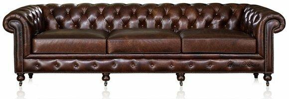 Chesterfield XXL Big Sofa Couchen Ledersofa Sofas Couch 3 Sitzer