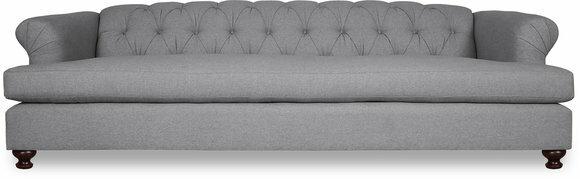 Design Sofa 3 Sitzer Chesterfield Stoff Couch Sofa Polster Sofas Neu
