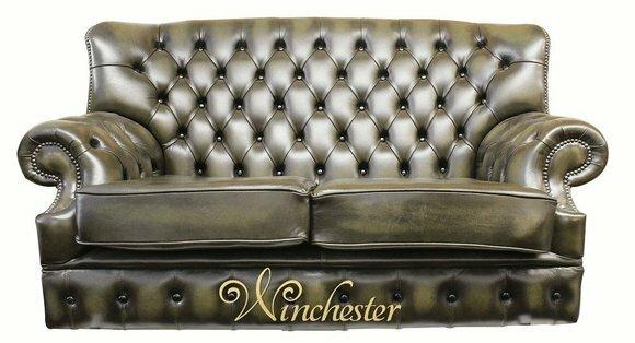 Sofa 2 Sitzer Chesterfield Kunstleder Polster Design Luxus Couch
