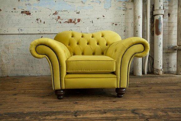 Neue Designer Sofa Sofas Luxuriöse Polster Chesterfield Sessel 1 Sitzer