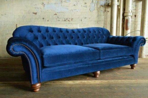 XXL Big sofa Couch Chesterfield Designer Couchen Sofa Textil Stoff