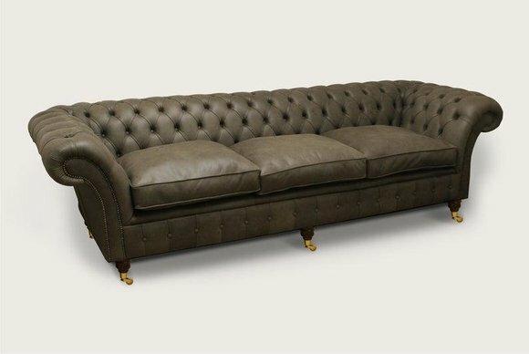XXL Big Sofa 4 Sitzer Couch Chesterfield Polster Garnitur Leder Textil