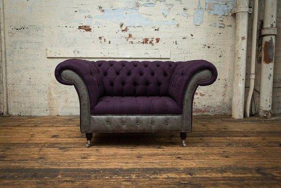Designer Neue Sofas Polstersofas Luxusstoffe Chesterfield Sessel 1-Sitzer