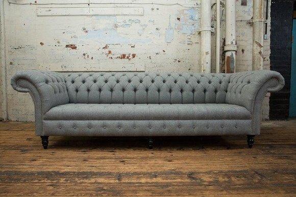 XXL Chesterfield Polster Sofas Design Luxus Sofa 4 Sitzer Leder