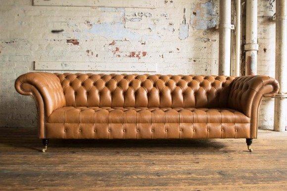 Chesterfield Leder Polster Luxus Sofa Design Couch Klassische Sofa