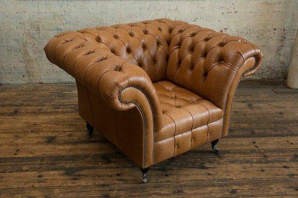 Chesterfield Design Sofa Sessel Couch Polster Luxus Textil Couchen