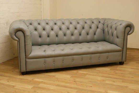 Chesterfield 3er Sitz Polster Sofa Couch Wohnzimmer Möbel Sofas Textil