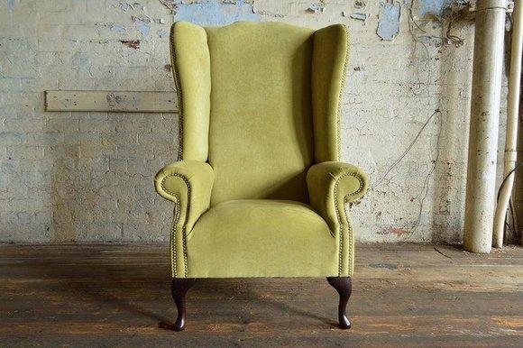 Chesterfield Sessel Fernseh Couch 1 Sitzer Sofa Textil Stoff Couchen