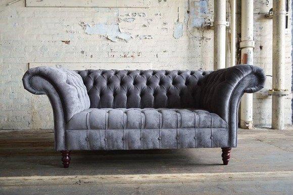 Luxus Design Sofa 2 Sessel Couch Polster Klassische Textil Sofas