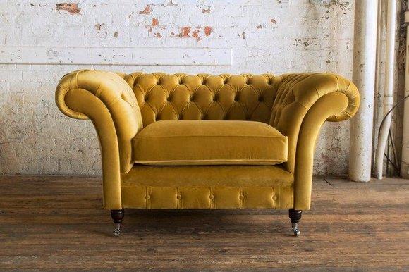 Sitz Polster Klassische Sofa Chesterfield 1 Sitzer der Premium Fernseh