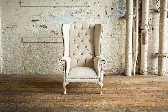 Ohrensessel 1 Sitzer Polstersofas Klassische Chesterfield der Premium