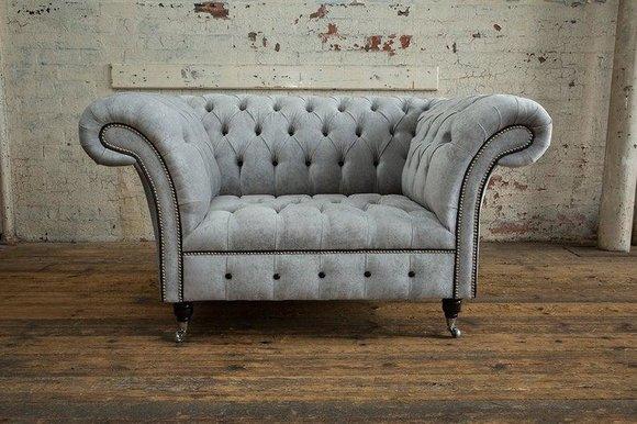 Sessel 1 Sitzer Polstersofas Klassische Chesterfield Stuhl der Premium