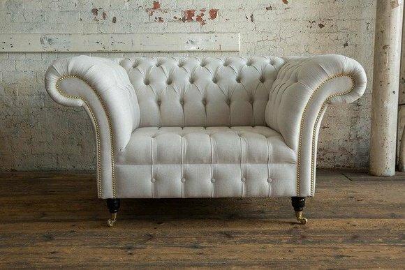 Chesterfield Design Sofa Sessel Couch Polster Luxus Textil Couchen