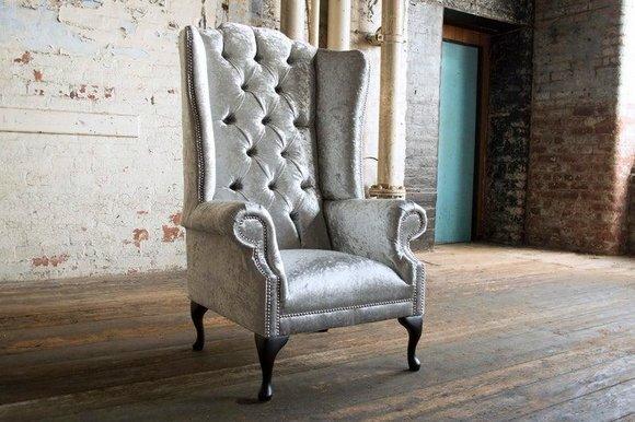 Chesterfield Textil Sessel 1 Sitzer Sofa Polster Sofas Design Luxus